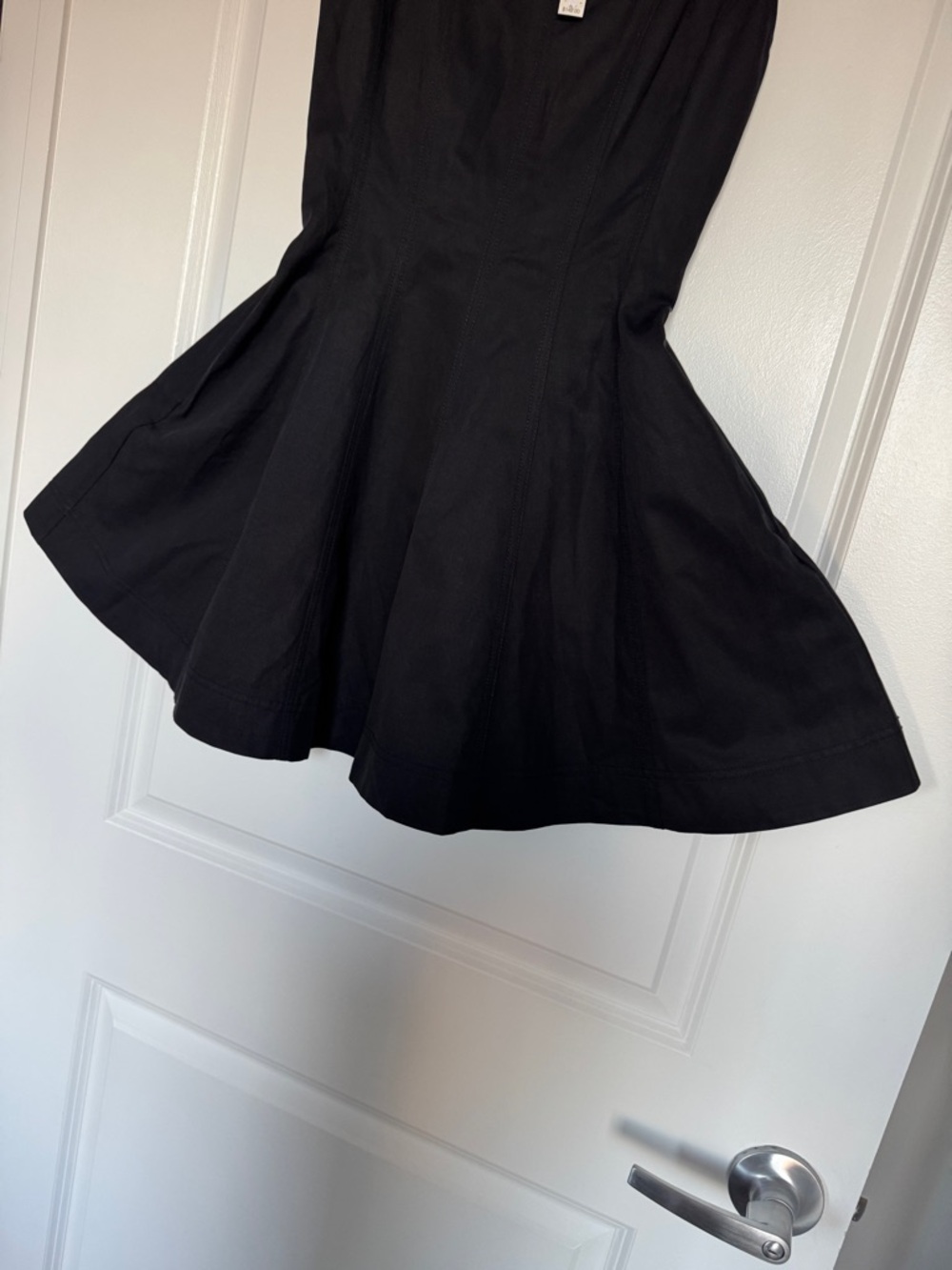 NWT!! | MADEWELL Women’s Seamed Open Squareneck Mini Dress | Jet Black | Size 00 - Picture 5 of 15